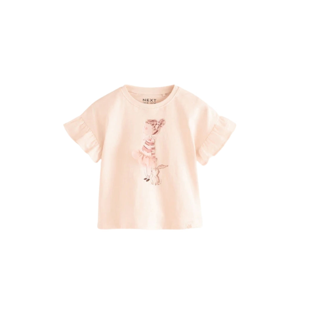 Girls Short Sleeve T-shirt-Pack Of 4